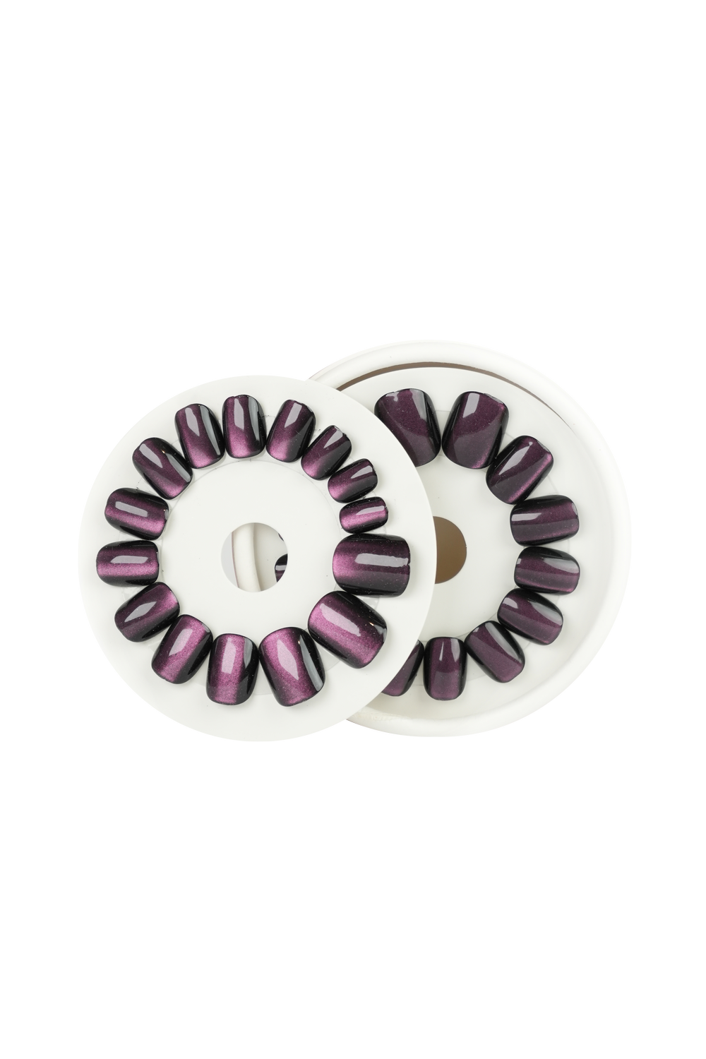 IRIDESCENT AMETHYST - krátke, hranaté – Obrázok 3